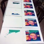 Taller de serigrafía AAG. Obra de Sara Beiztegi