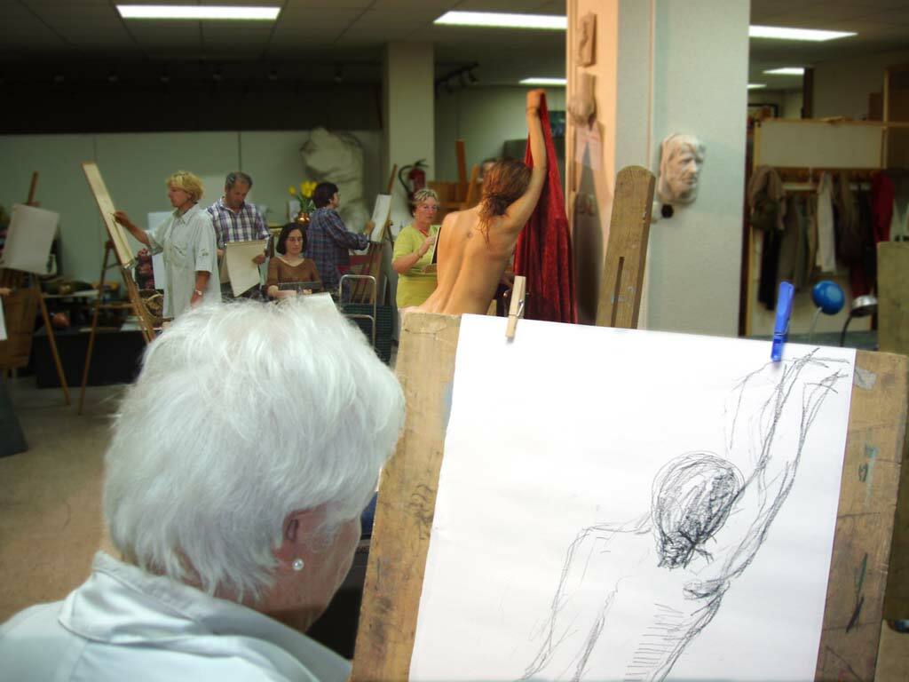 Exposición del taller de desnudo