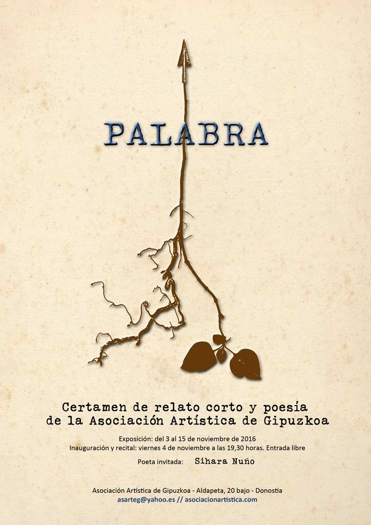 Cartel certamen poesia 2016 asociación artística