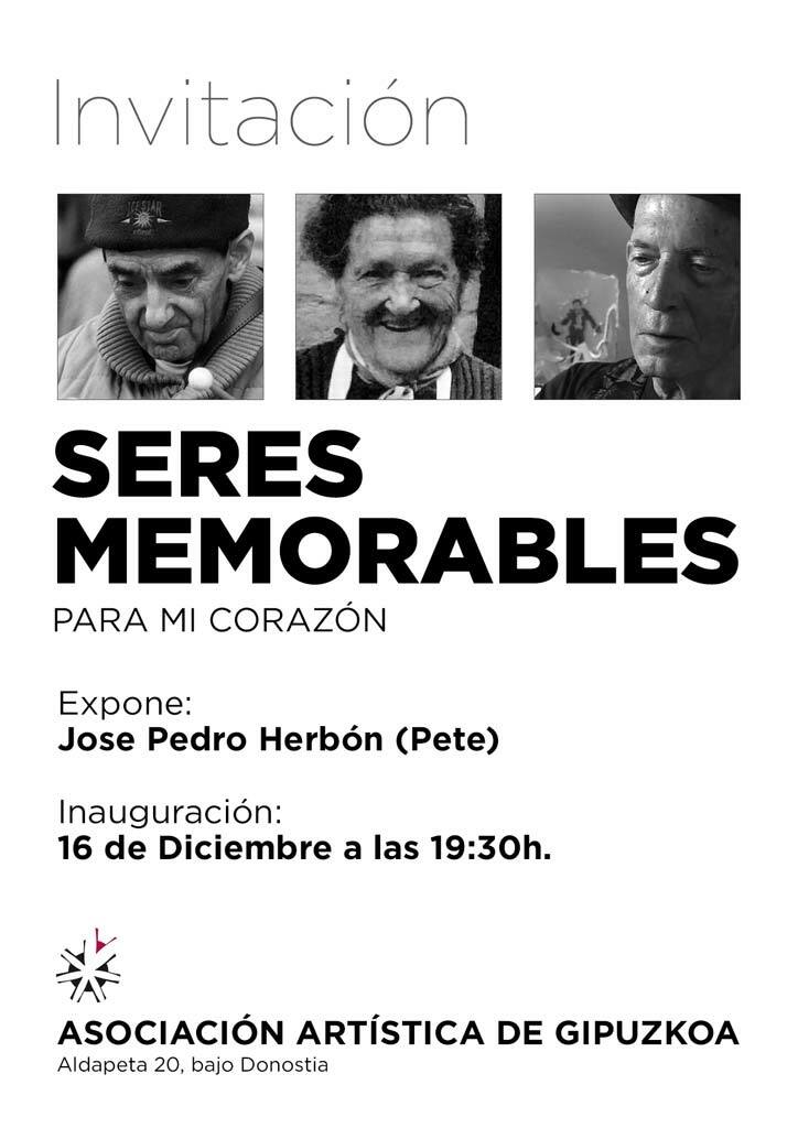José Pedro Herbón, 'Pete'. Seres memorables