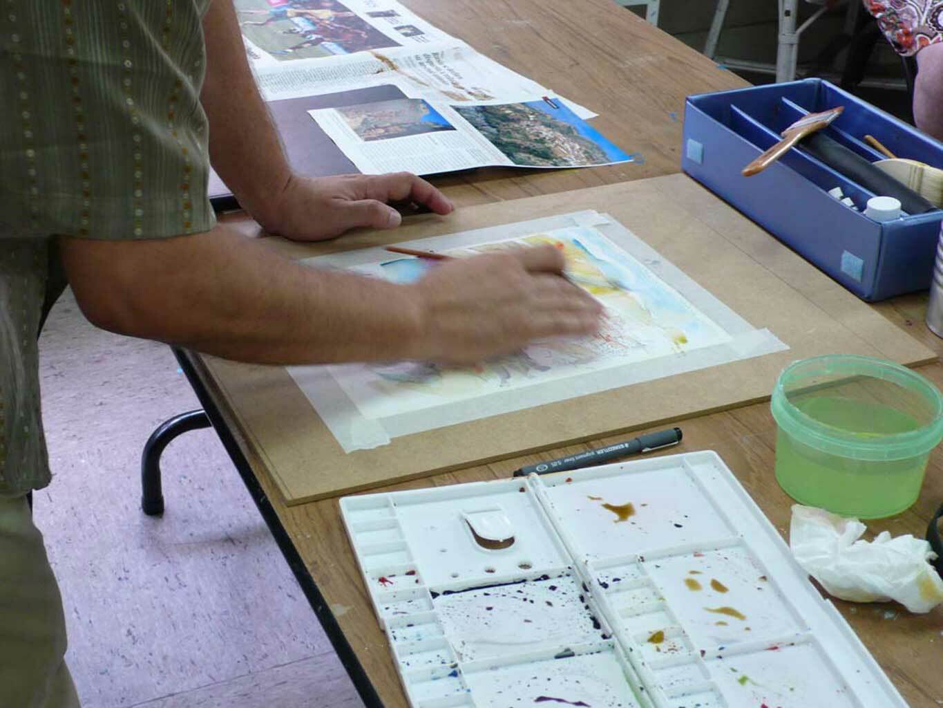 Exposición de los talleres de acuarela