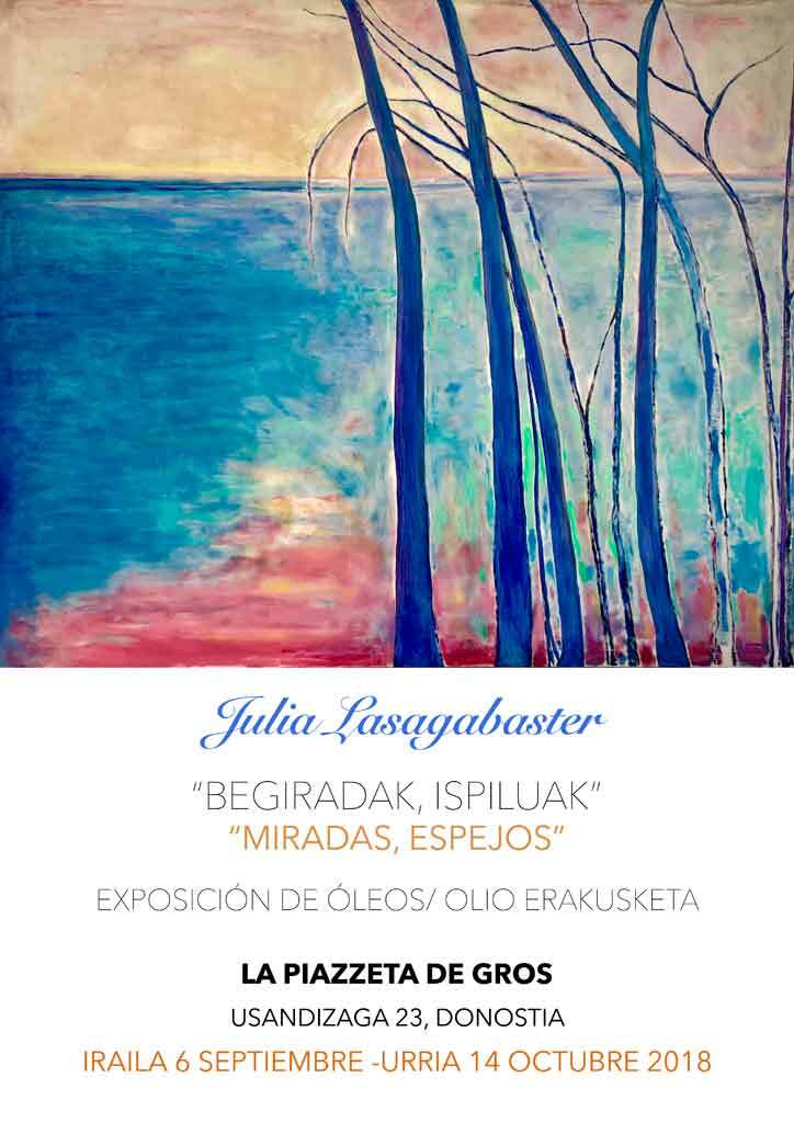 Julia Lasagabaster. Pinturas en La Piazzetta de Gros