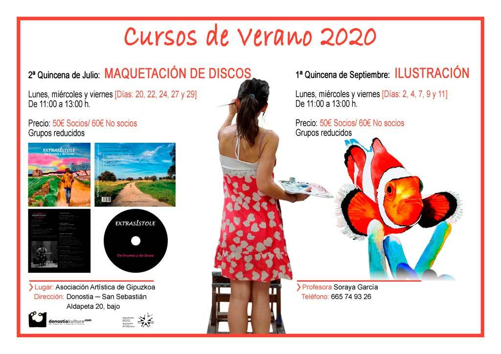 Cursos de verano 2020 en la Asociación Artística