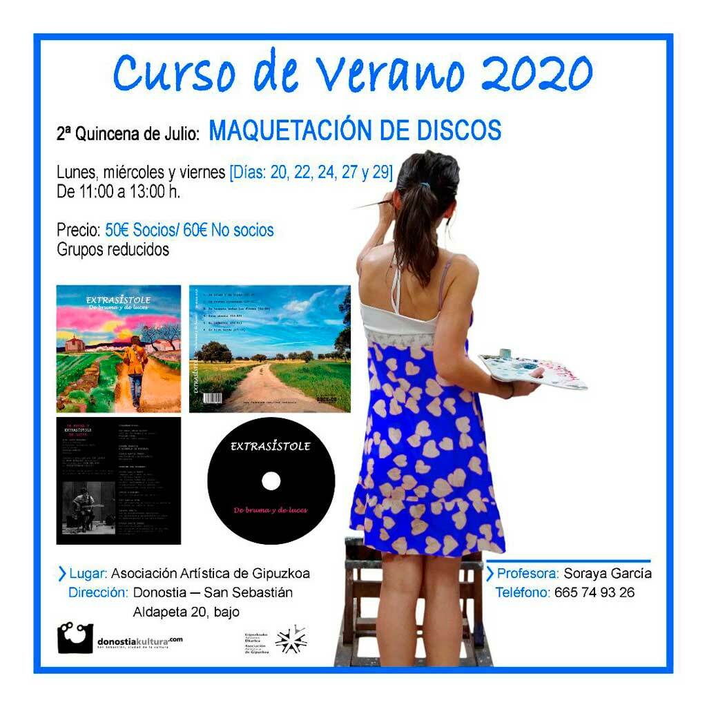 Cursos de verano 2020 en la Asociación Artística